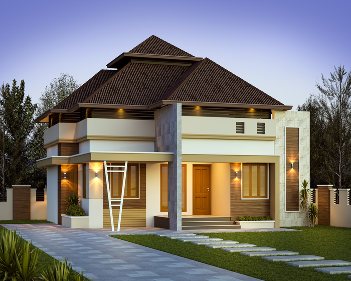 Matériaux mixtes pour une maison contemporaine